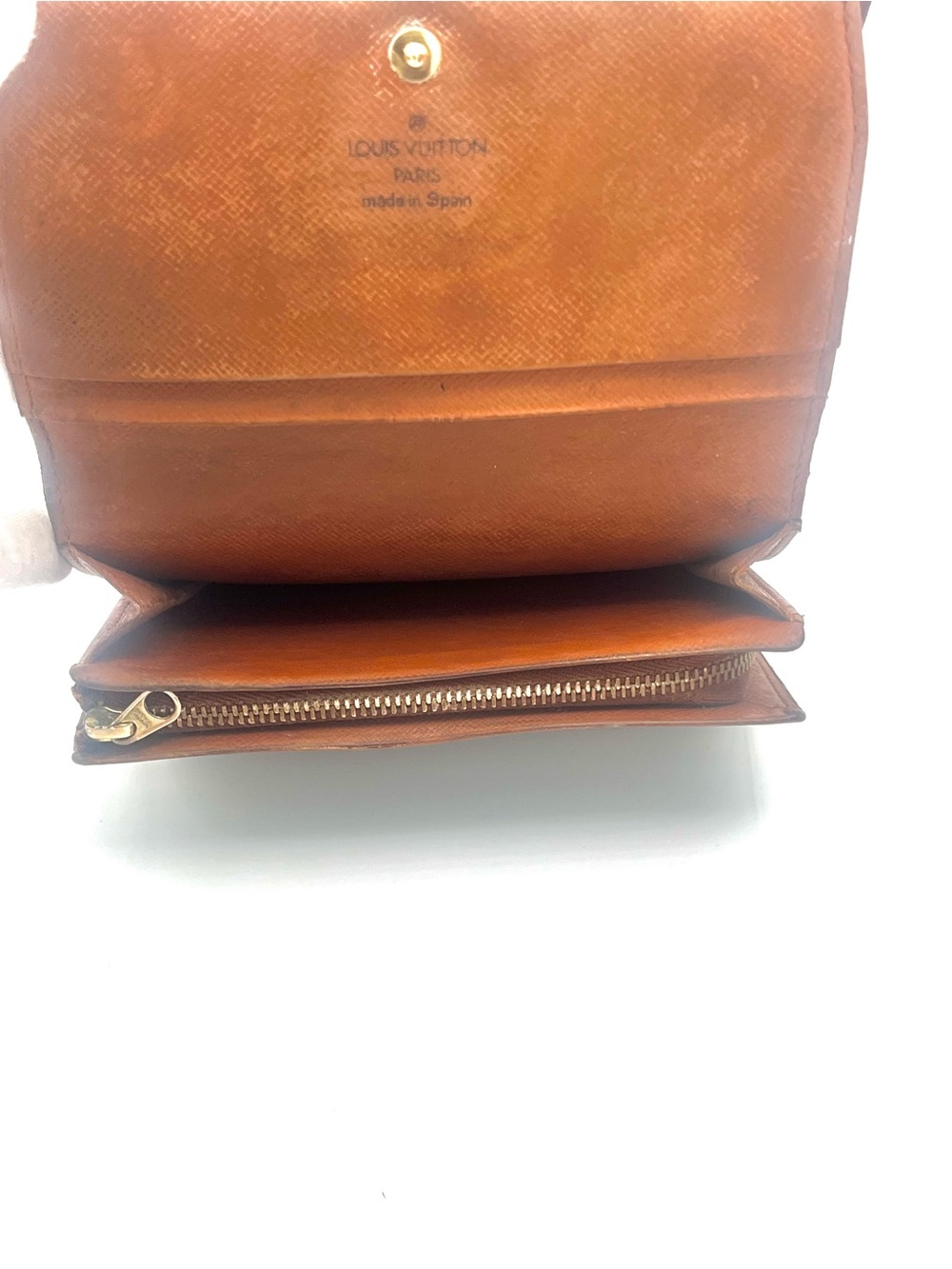 Louis Vuitton Vintage Brown/Gold Monogram Zip Around Snap-Closure Wallet - Picture 6 of 11